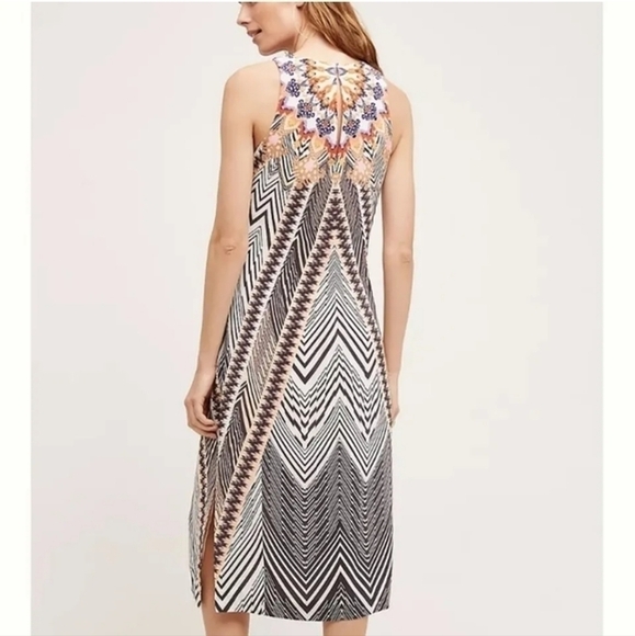 HD in Paris Colorful Chevron Midi Dress - Picture 2 of 7